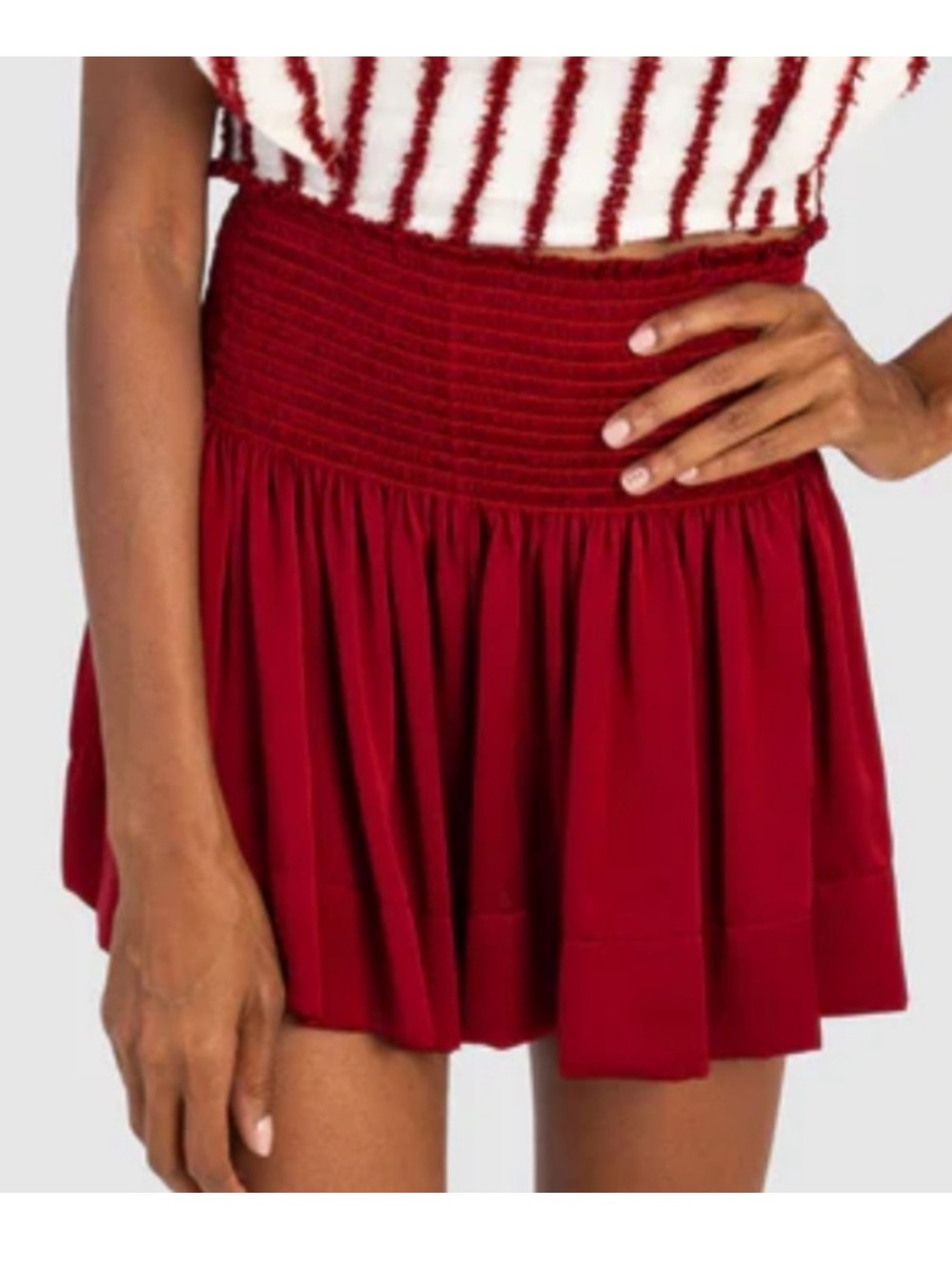 NWOT Koch Red The Erika Skirt / Shorts